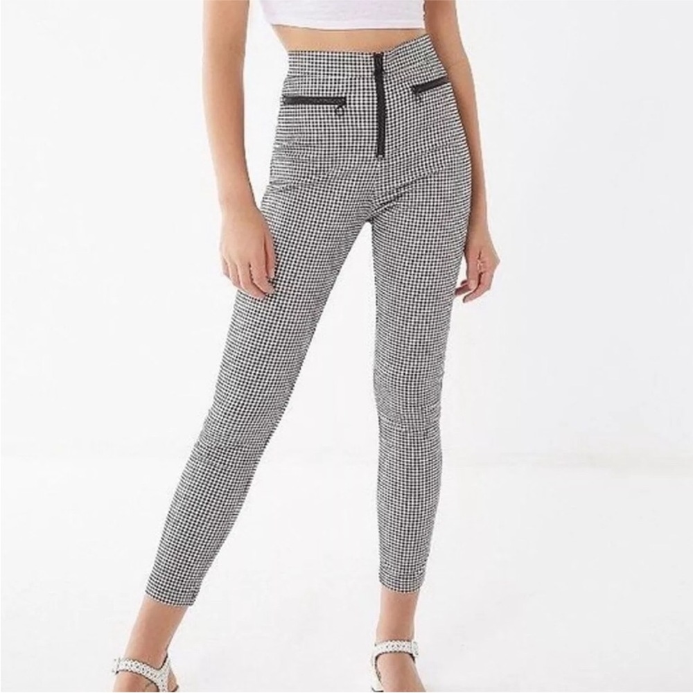 Urban Outfitters High-Waist Houndstooth Ankle Pants Pinup Rockabilly Punk